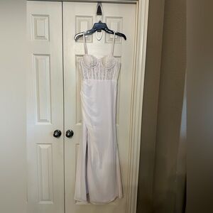 Azazie pale pink formal dress size A8